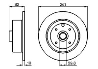 Bromsskiva BD270 Bosch