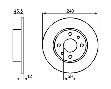 Bromsskiva BD293 Bosch