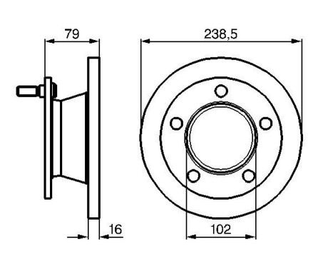 Bromsskiva BD297 Bosch