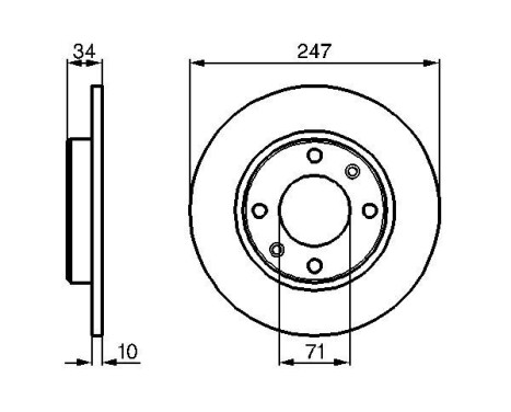 Bromsskiva BD299 Bosch