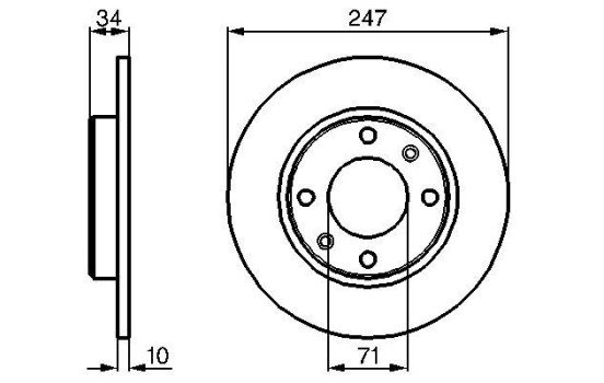 Bromsskiva BD299 Bosch