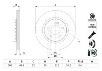 Bromsskiva BD3002 Bosch