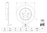 Bromsskiva BD3015 Bosch