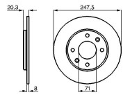 Bromsskiva BD310 Bosch