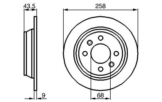 Bromsskiva BD312 Bosch