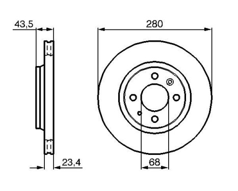 Bromsskiva BD313 Bosch