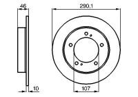 Bromsskiva BD315 Bosch