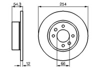 Bromsskiva BD326 Bosch