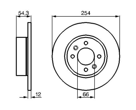 Bromsskiva BD326 Bosch