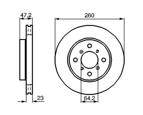 Bromsskiva BD346 Bosch