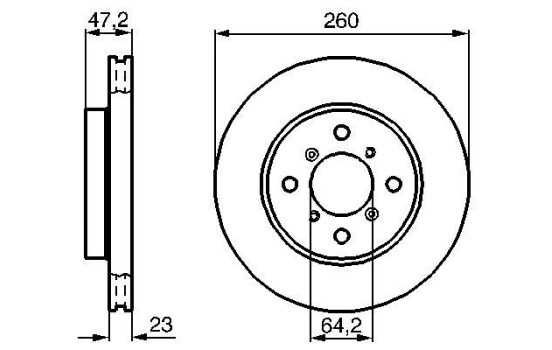 Bromsskiva BD346 Bosch