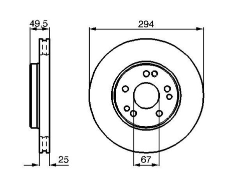 Bromsskiva BD359 Bosch