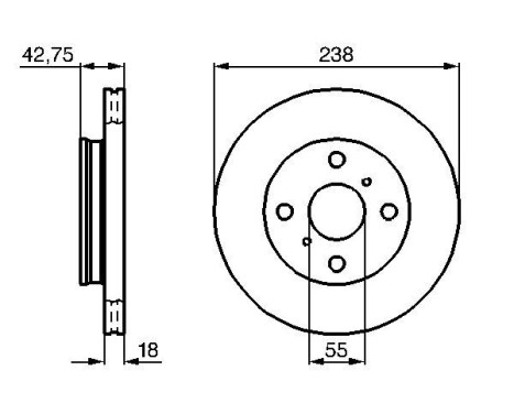 Bromsskiva BD369 Bosch