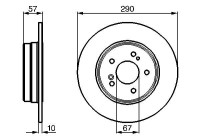 Bromsskiva BD377 Bosch