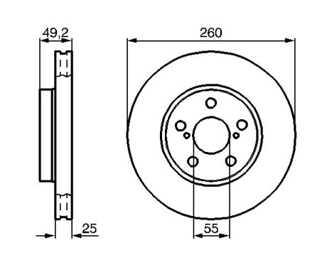 Bromsskiva BD382 Bosch, bild 5