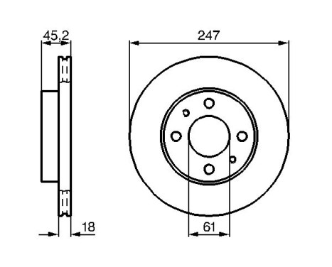 Bromsskiva BD390 Bosch