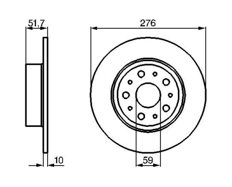 Bromsskiva BD394 Bosch