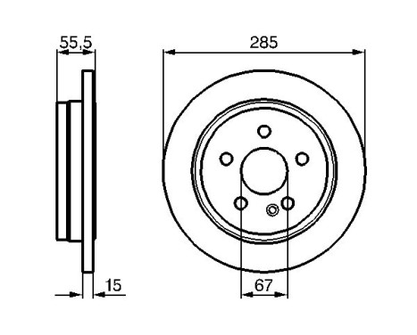 Bromsskiva BD398 Bosch, bild 5