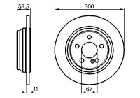 Bromsskiva BD401 Bosch