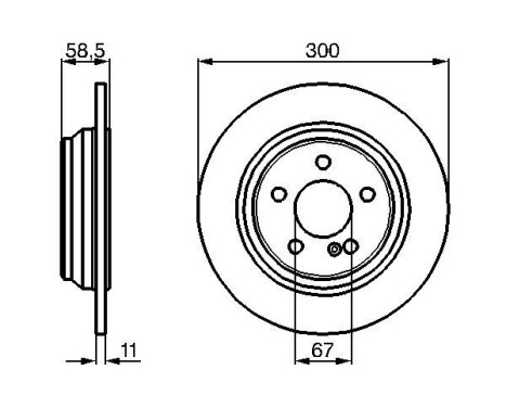 Bromsskiva BD401 Bosch