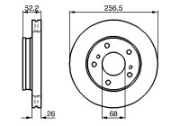 Bromsskiva BD413 Bosch