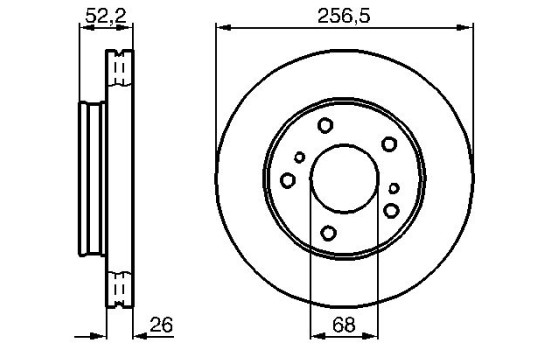 Bromsskiva BD413 Bosch