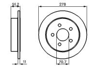 Bromsskiva BD415 Bosch