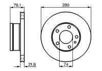 Bromsskiva BD42 Bosch