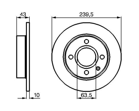 Bromsskiva BD427 Bosch