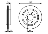 Bromsskiva BD43 Bosch