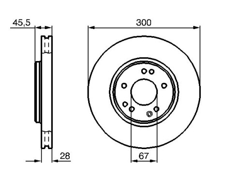 Bromsskiva BD449 Bosch