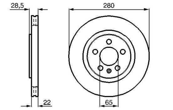 Bromsskiva BD465 Bosch, bild 4