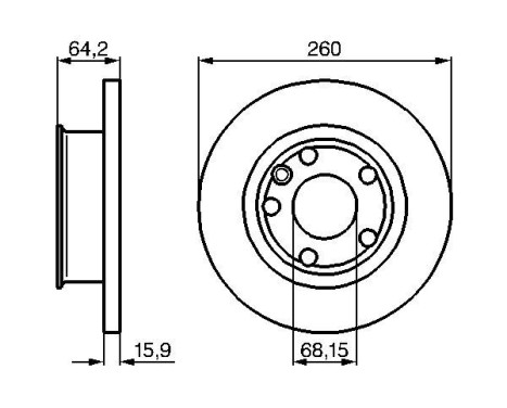 Bromsskiva BD469 Bosch