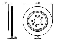 Bromsskiva BD478 Bosch