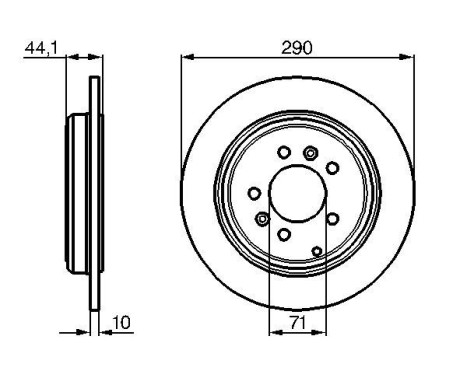 Bromsskiva BD478 Bosch