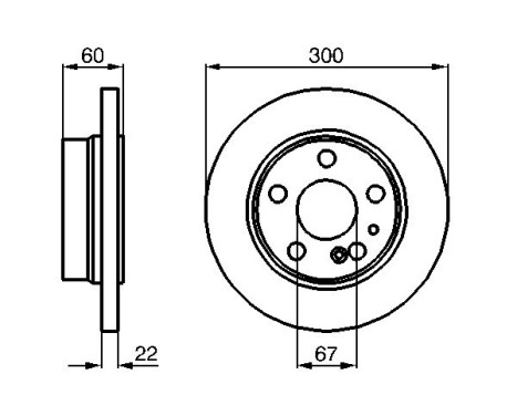 Bromsskiva BD488 Bosch