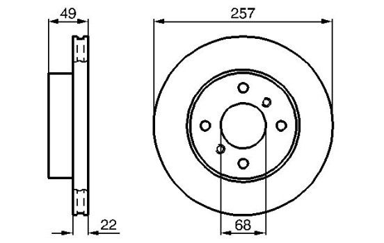 Bromsskiva BD489 Bosch, bild 5