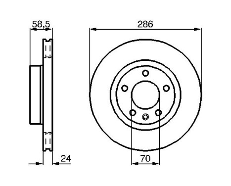 Bromsskiva BD514 Bosch