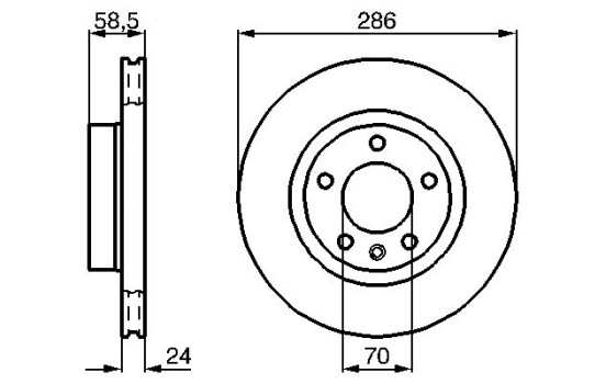 Bromsskiva BD514 Bosch