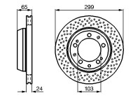 Bromsskiva BD515 Bosch