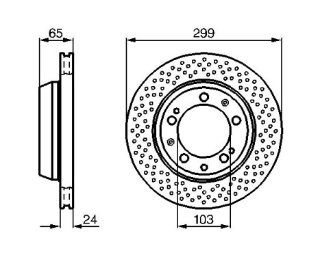 Bromsskiva BD515 Bosch