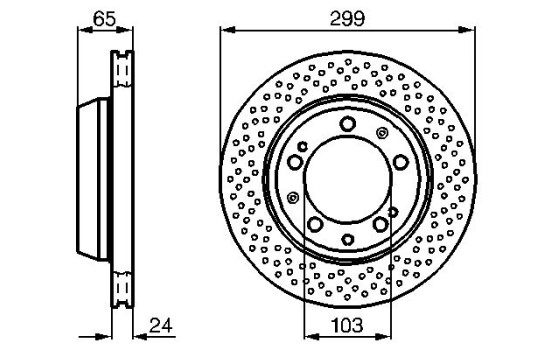 Bromsskiva BD515 Bosch