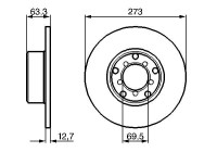 Bromsskiva BD52 Bosch
