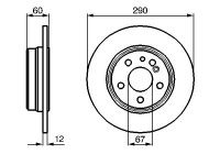 Bromsskiva BD526 Bosch
