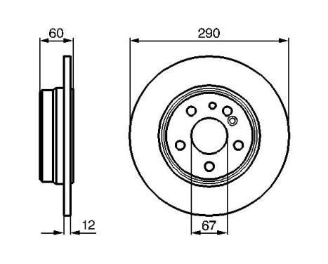 Bromsskiva BD526 Bosch
