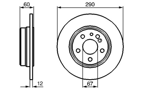 Bromsskiva BD526 Bosch