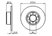 Bromsskiva BD53 Bosch