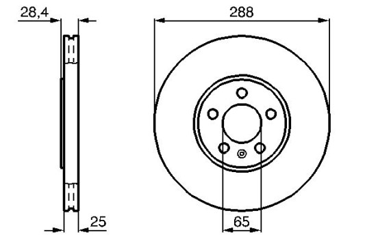 Bromsskiva BD537 Bosch