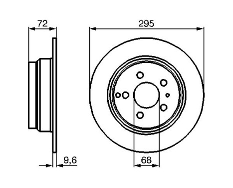 Bromsskiva BD546 Bosch, bild 5