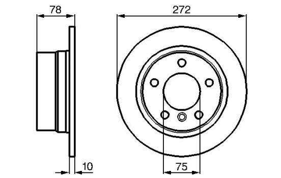 Bromsskiva BD559 Bosch
